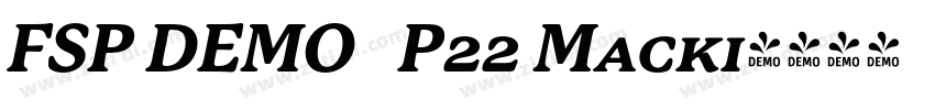 FSP DEMO   P22 Macki字体转换